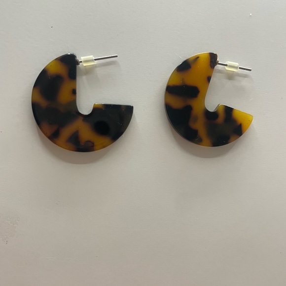 Tortoise Shell Earrings - Picture 1 of 1